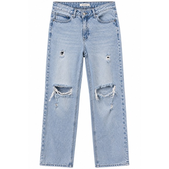 PacSun Denim - PacSun Light Wash Ripped Straight Jeans